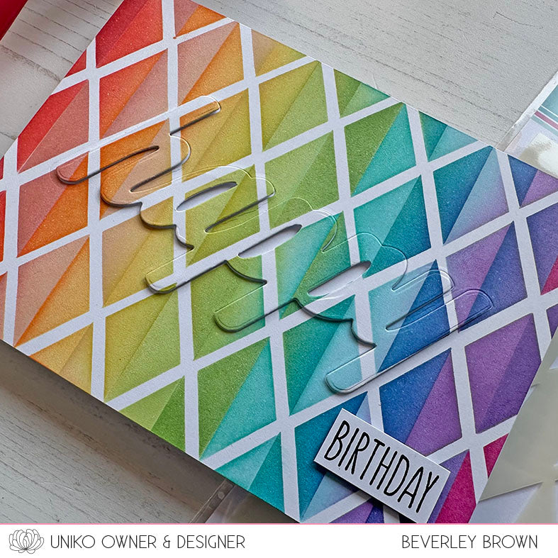 Introducing... Stencil - Ink & Flip Delightful Diamonds