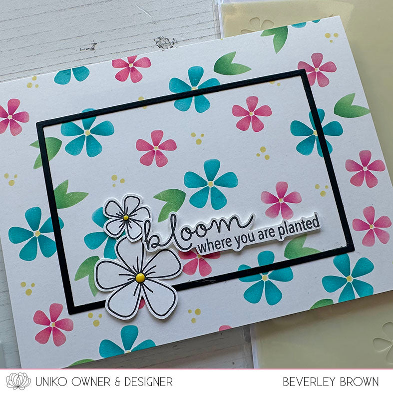 Introducing... Stencil - Layering Spring Blossom