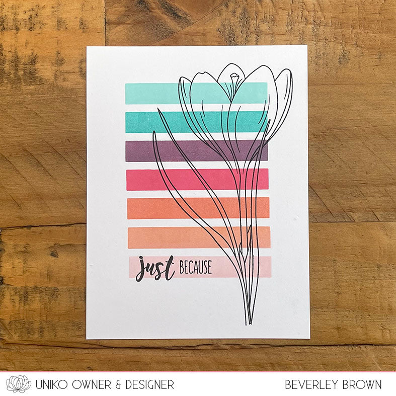 Spring Botanicals Crocus Clear Stamp Set