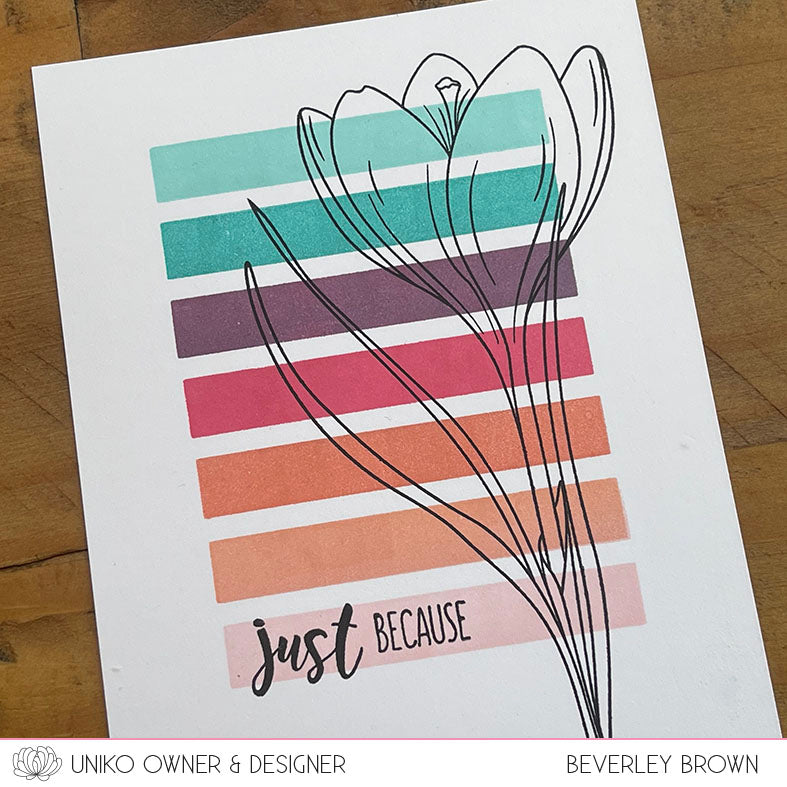 Spring Botanicals Crocus Clear Stamp Set