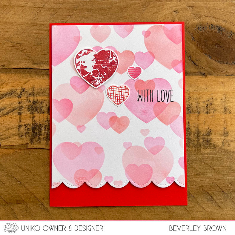 Stencil - Bokeh Layering Hearts (2 Stencils)
