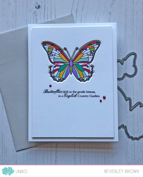 Designer Dies English Country Garden Butterflies Collection