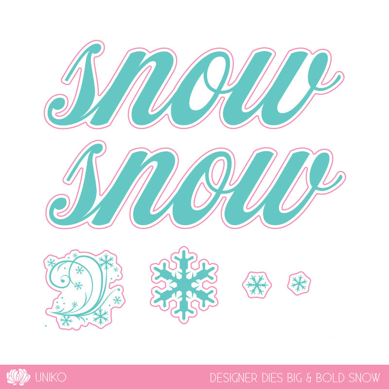 Designer Dies BIG & BOLD Snow Collection