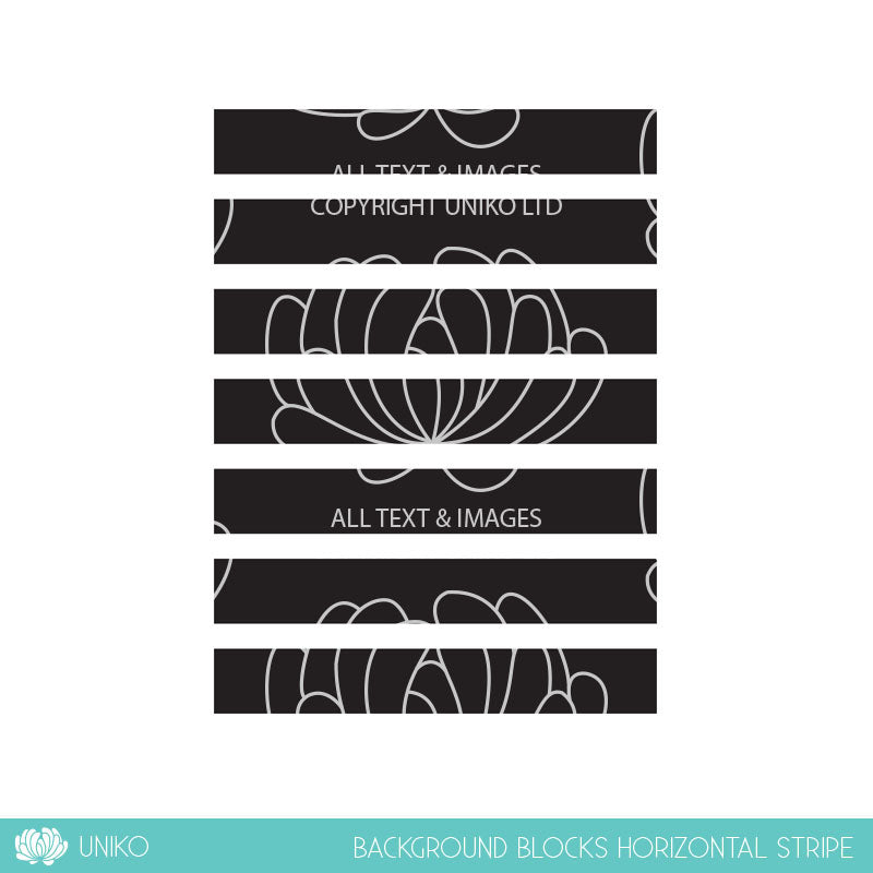 Background Blocks Horizontal Stripe - Clear Stamp