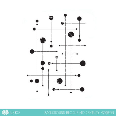 Background Blocks Mid Century Modern Clear Stamp