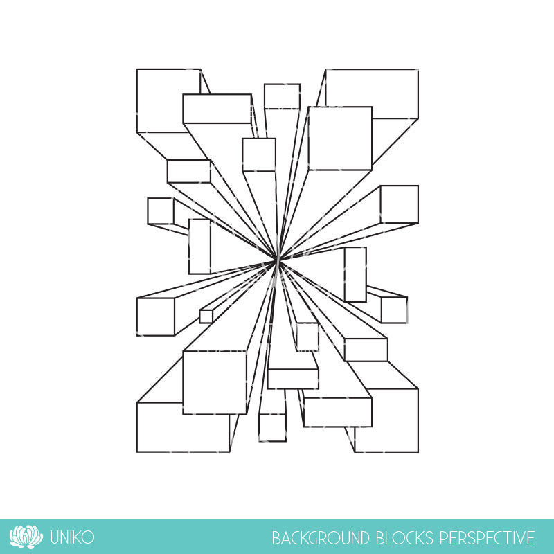 Background Blocks Perspective Clear Stamp