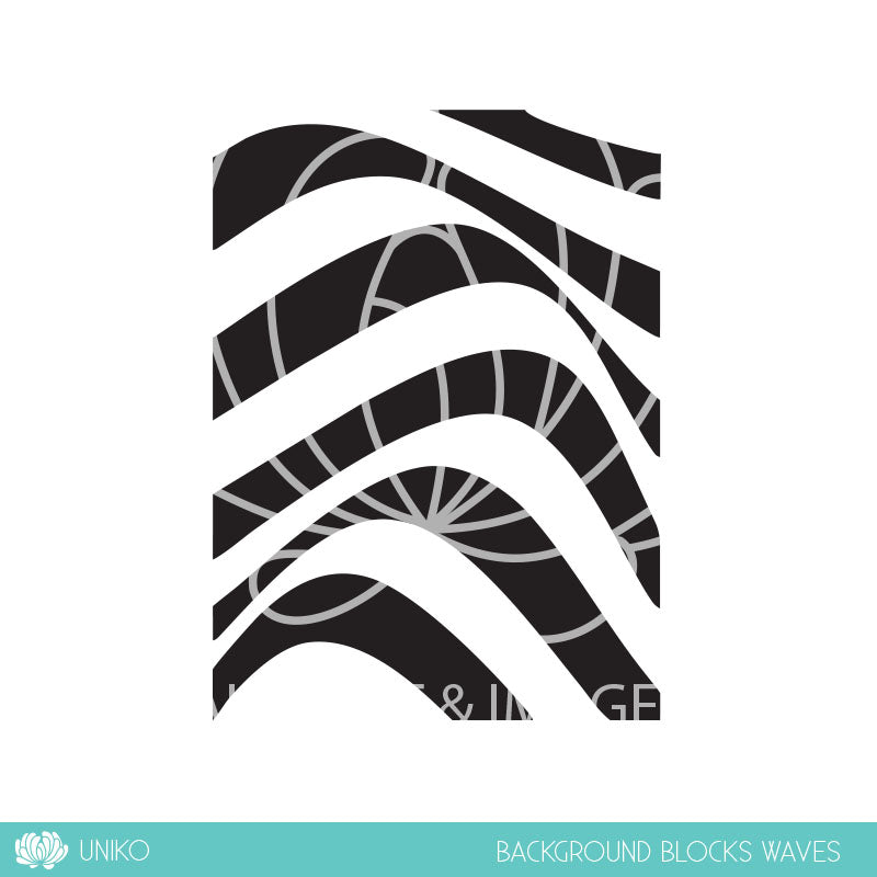 Background Blocks Waves Clear Stamp