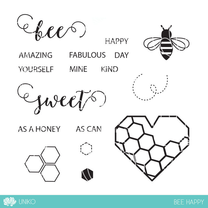 Bee Happy Clear Stamp Set