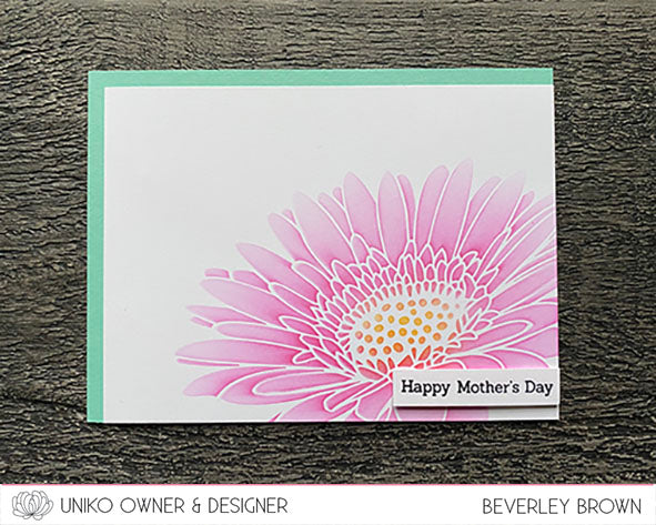 Stencil - Pure Florals Gerbera