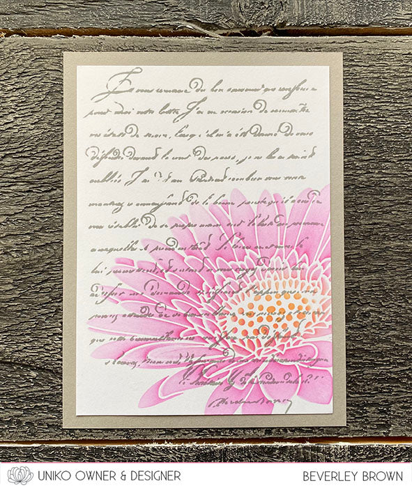 Stencil - Pure Florals Gerbera