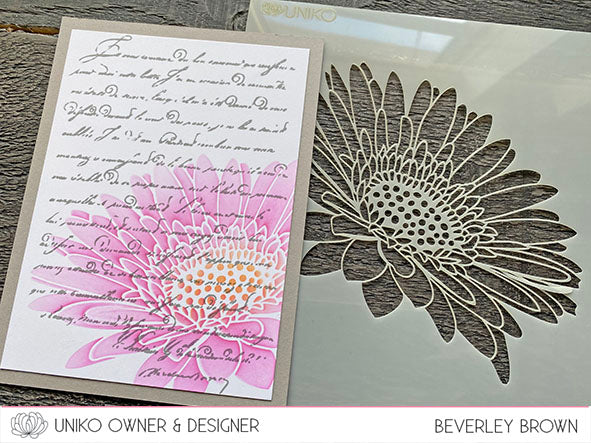 Stencil - Pure Florals Gerbera