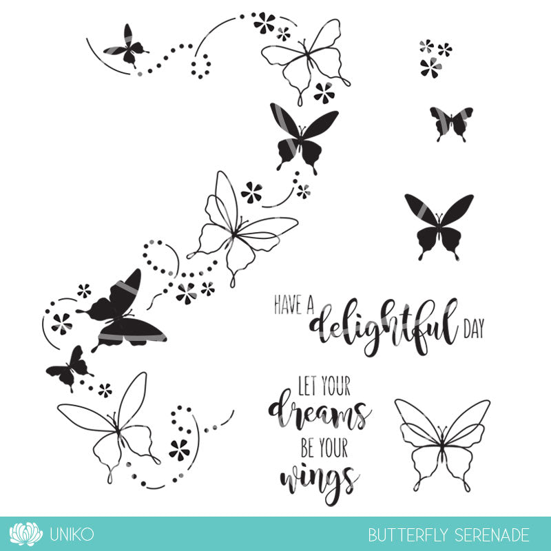 Butterfly Serenade Clear Stamps
