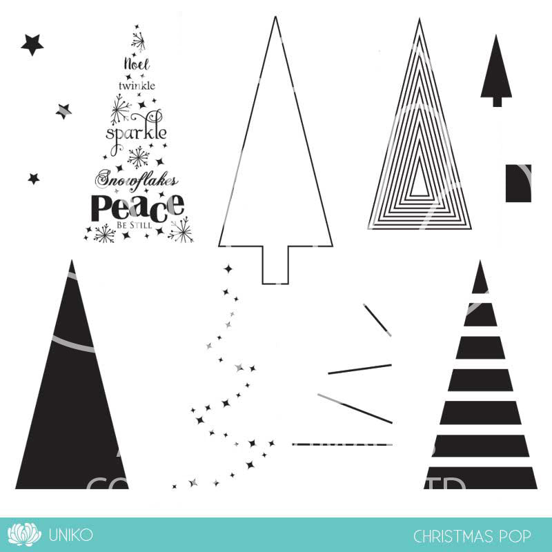 Christmas Pop Clear Stamp Set