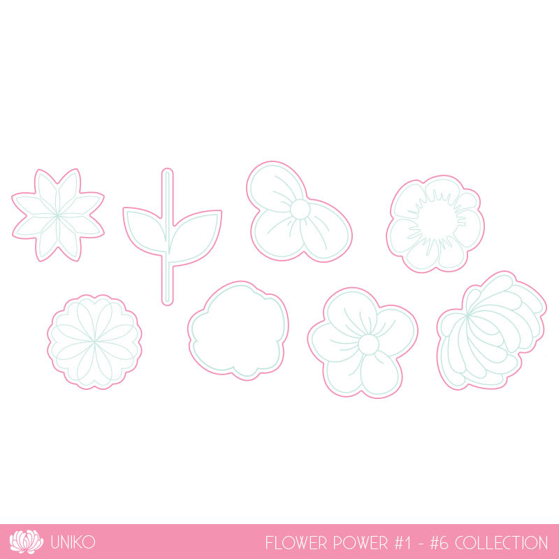 Designer Dies Flower Power #1 - #6 Collection