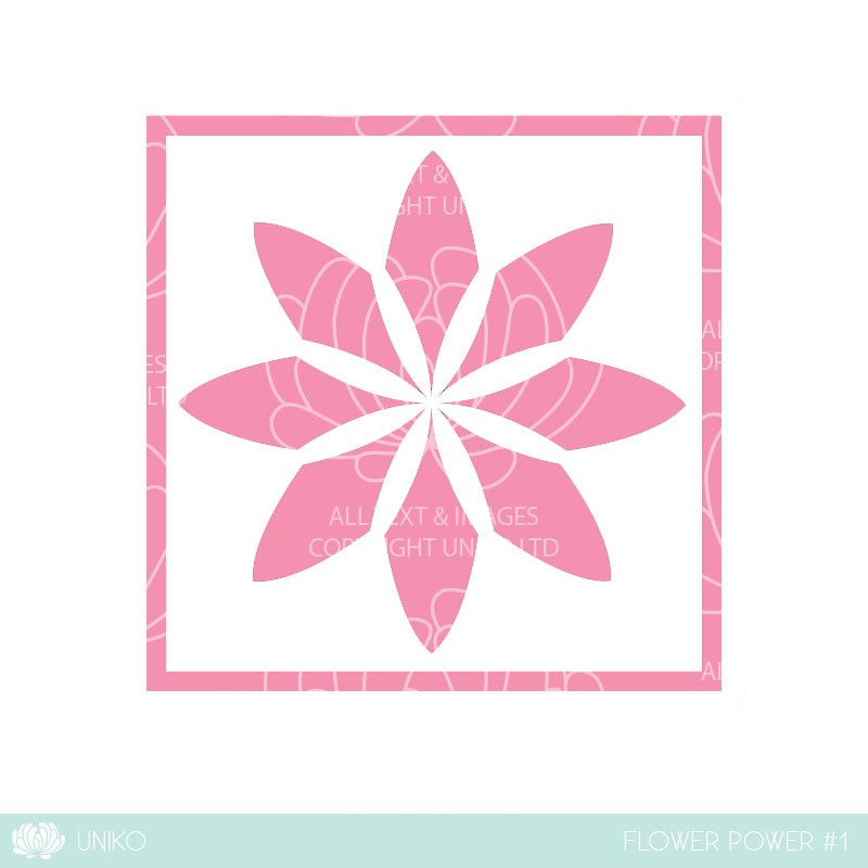 Stencil - Flower Power #1