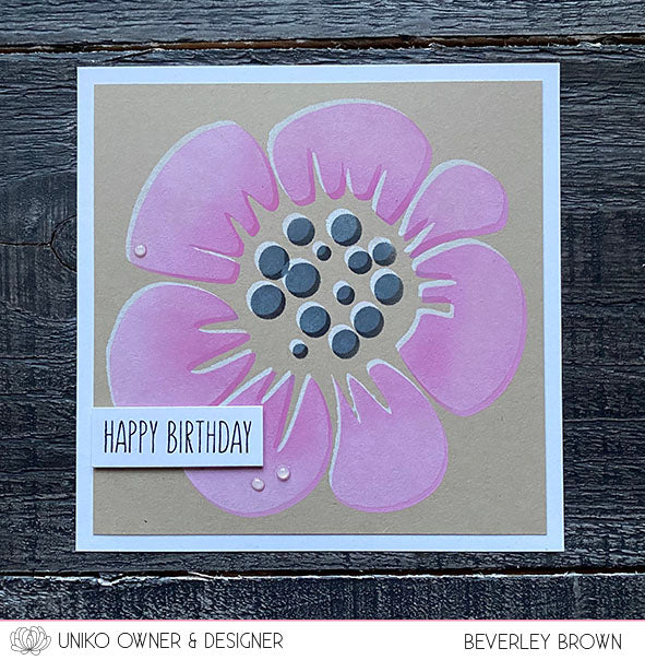 Stencil - Flower Power #5