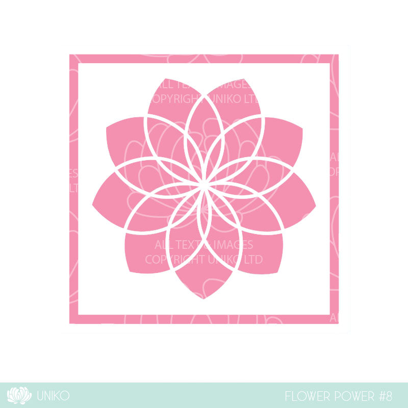 Stencil - Flower Power #8
