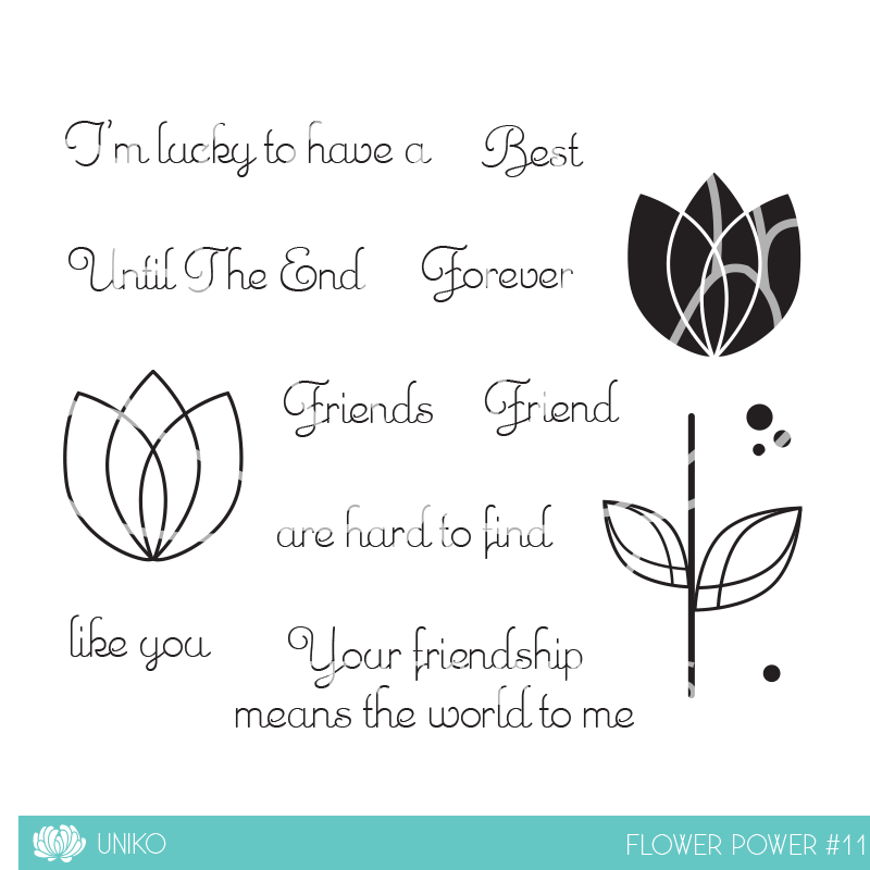 Flower Power #11 Clear Stamp Set