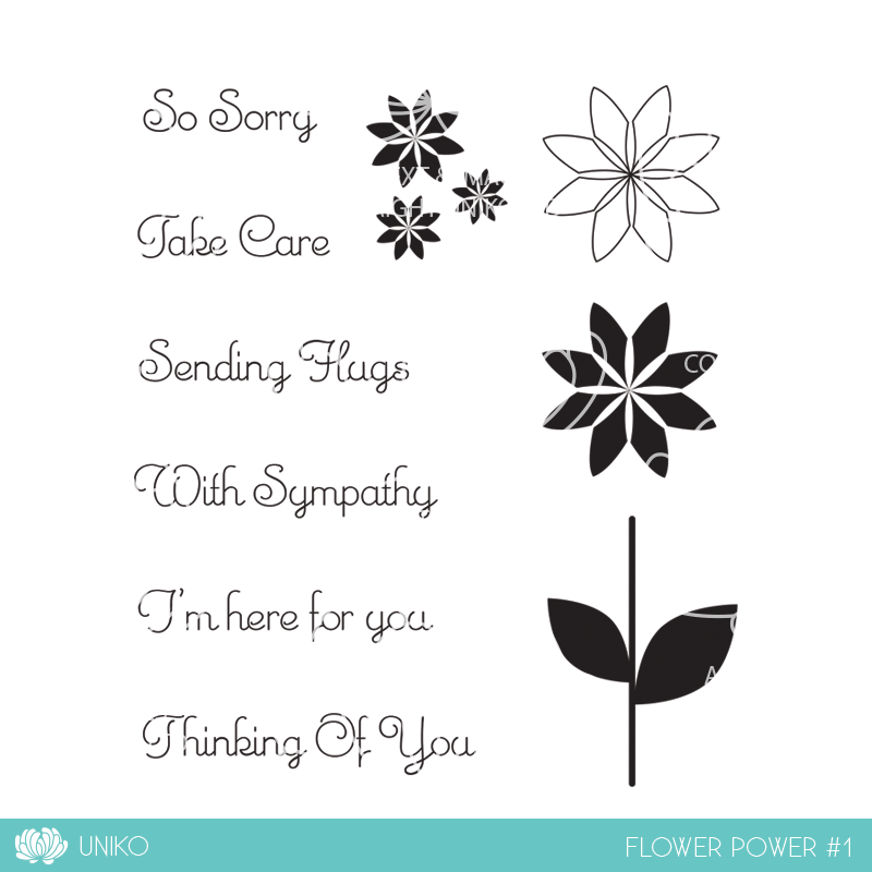 Flower Power #1 Clear Stamp Set