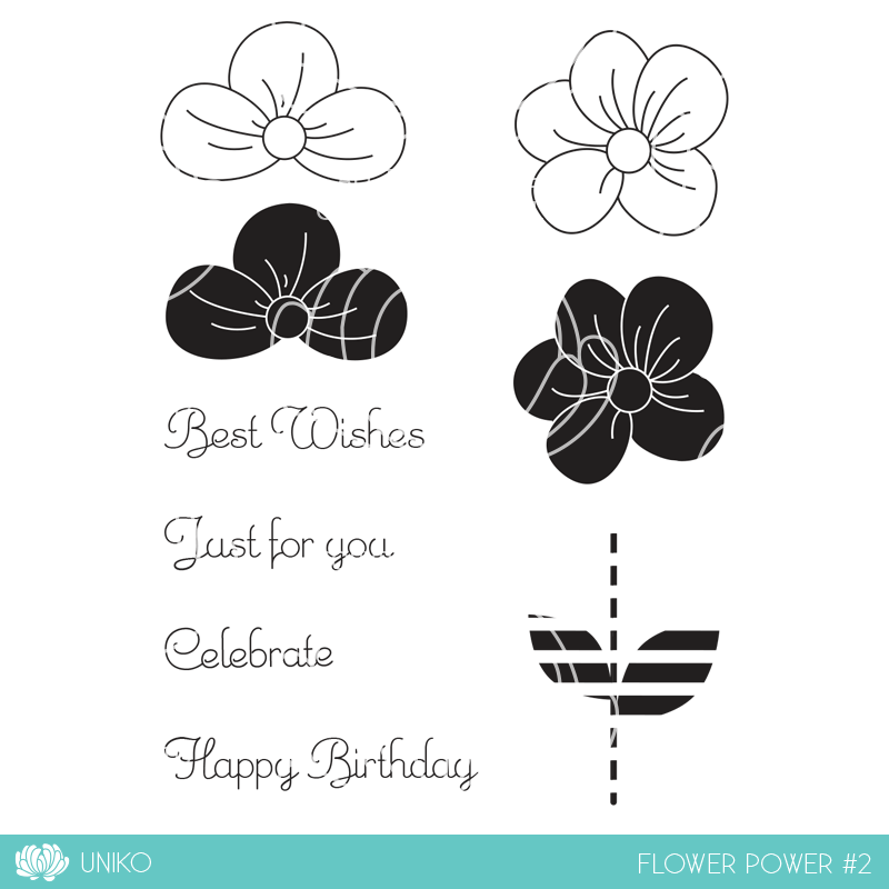 Flower Power #2 Clear Stamp Set