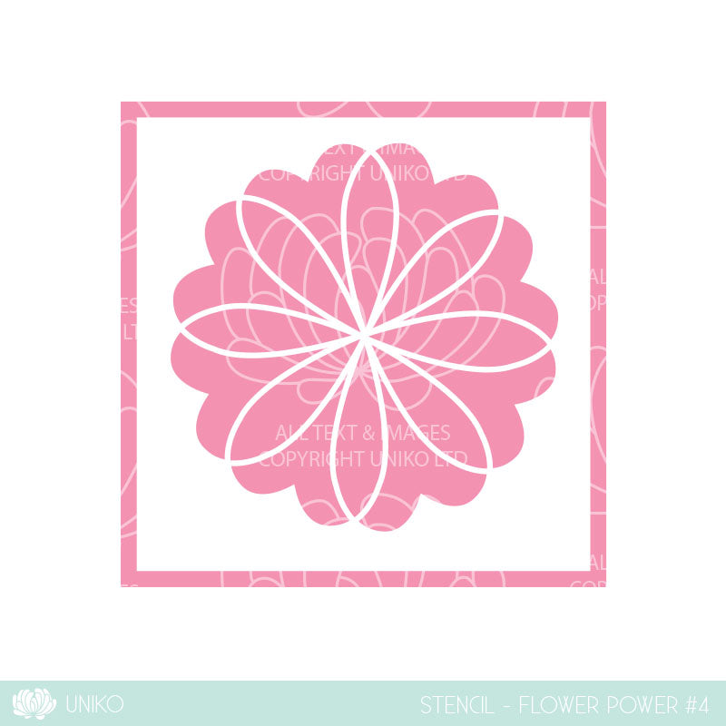 Stencil - Flower Power #4