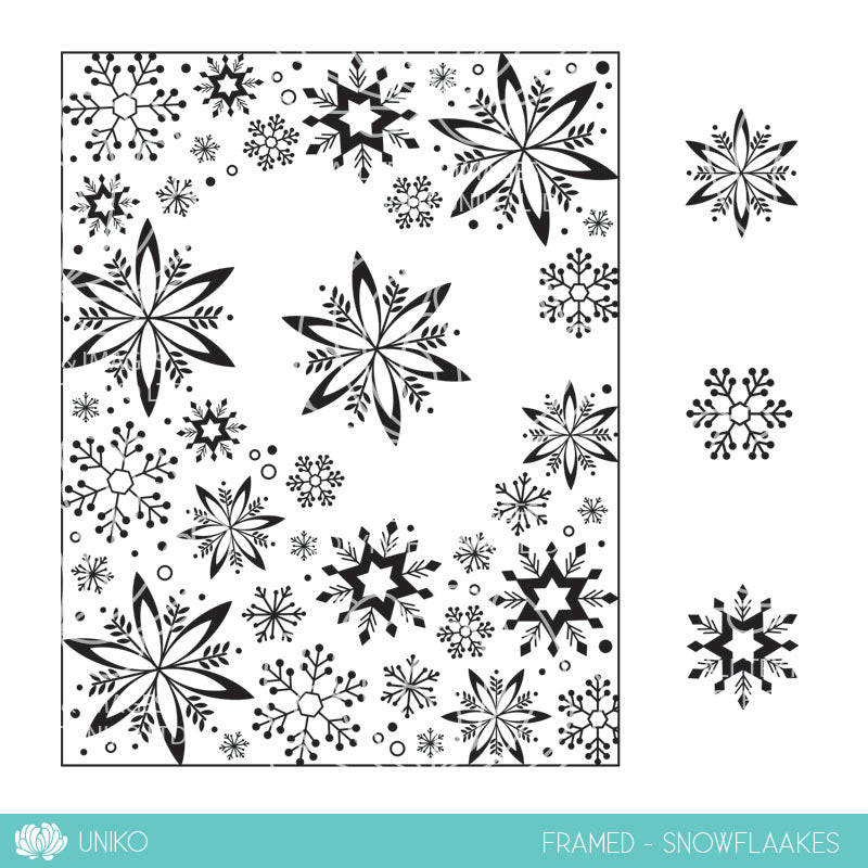 Framed - Snowflakes Clear Stamp Set