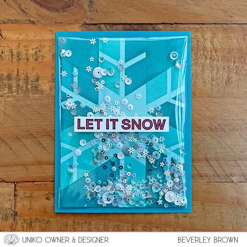 Ink & Flip Stencil - Snowflake