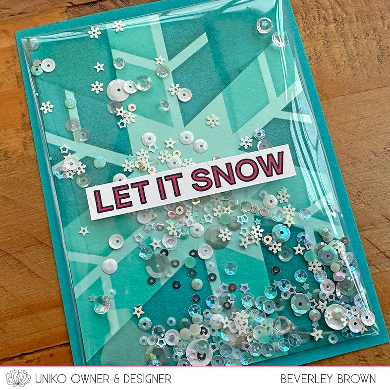 Ink & Flip Stencil - Snowflake