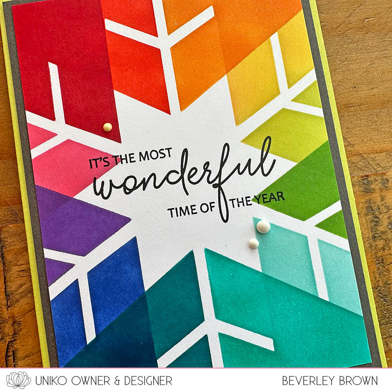 Ink & Flip Stencil - Snowflake