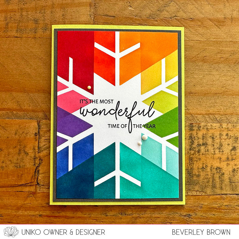 Ink & Flip Stencil - Snowflake
