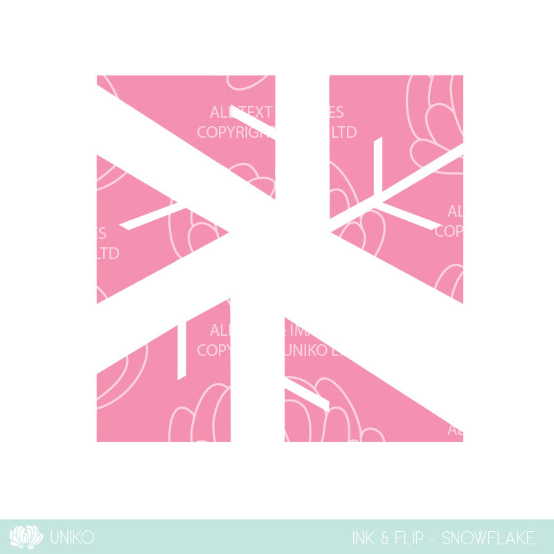 Ink & Flip Stencil - Snowflake