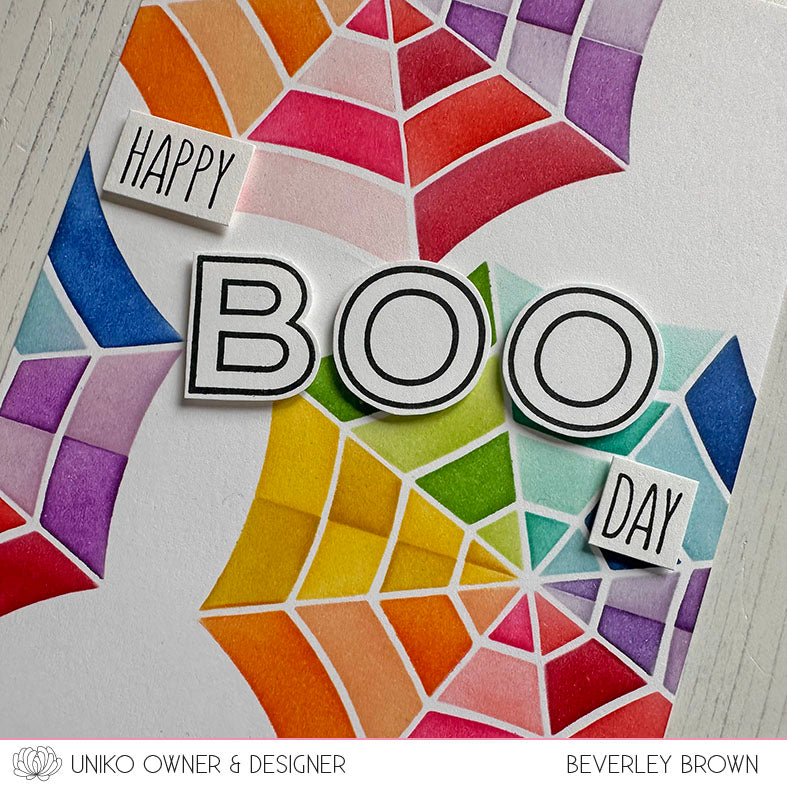 Ink & Flip Layering Cobweb Stencil