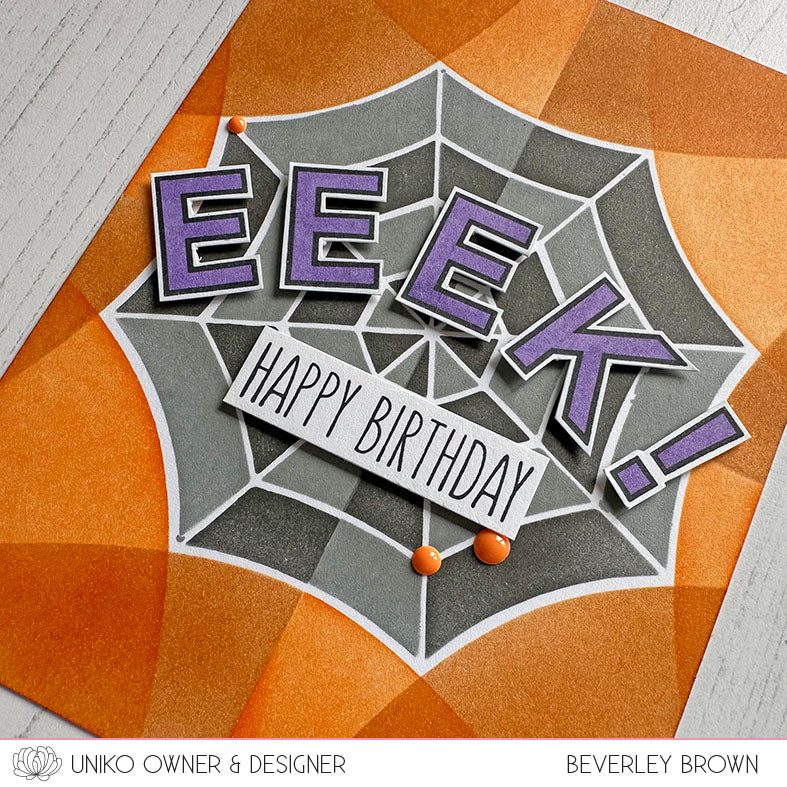 Ink & Flip Layering Cobweb Stencil