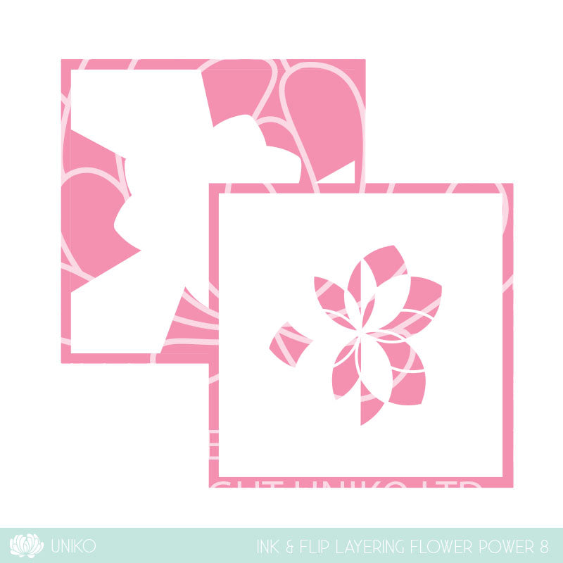 Ink & Flip Layering Flower Stencil