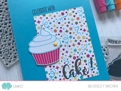 Background Blocks Party Confetti Clear Stamp