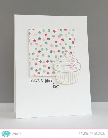 Background Blocks Scattered Polka Dots Clear Stamp