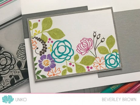Framed Florals Clear Stamp