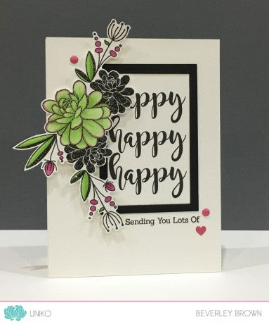 Happy Succulents Clear Stamp Set