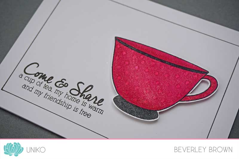 I LOVE Tea Clear Stamp Set