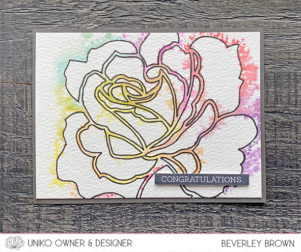 Stencil - Pure Florals Rose
