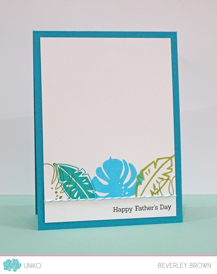 Paradise Leaves Clear Stamps
