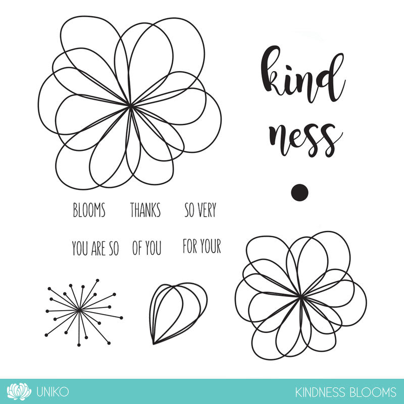 Kindness Blooms Clear Stamp Set