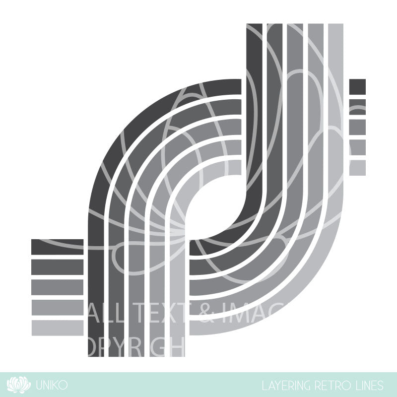 Stencil - Layering Retro Lines