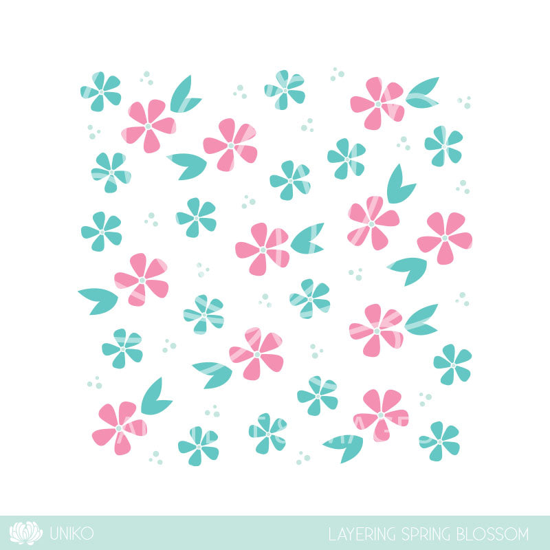 Stencil - Layering Spring Blossom