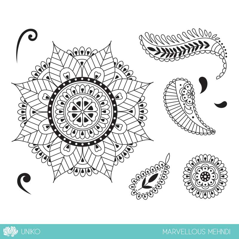 Marvellous Mehndi Clear Stamps