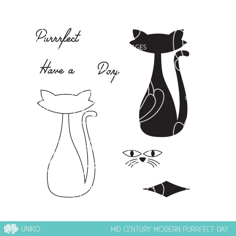 Mid Century Modern Purrfect Day