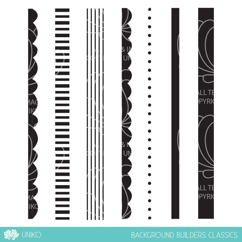 Background Builders: Classics Clear Stamp Set