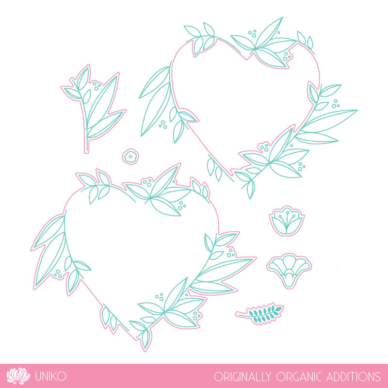 Originally Organic Additions Clear Stamp Set & Die Bundle
