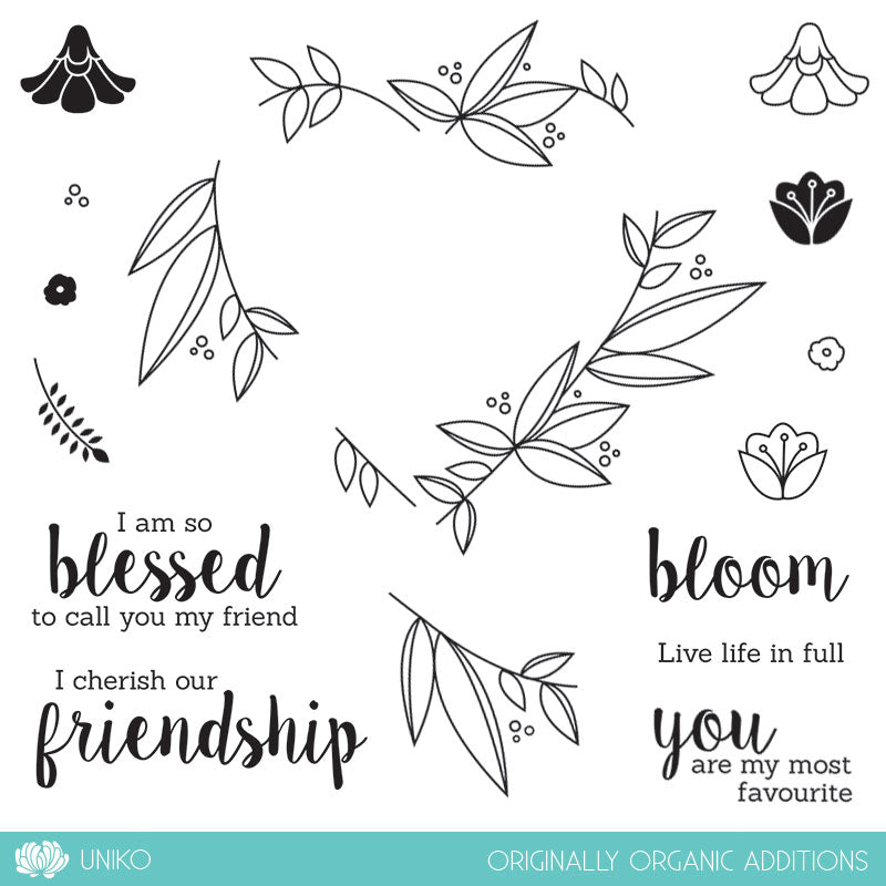 Originally Organic Additions Clear Stamps