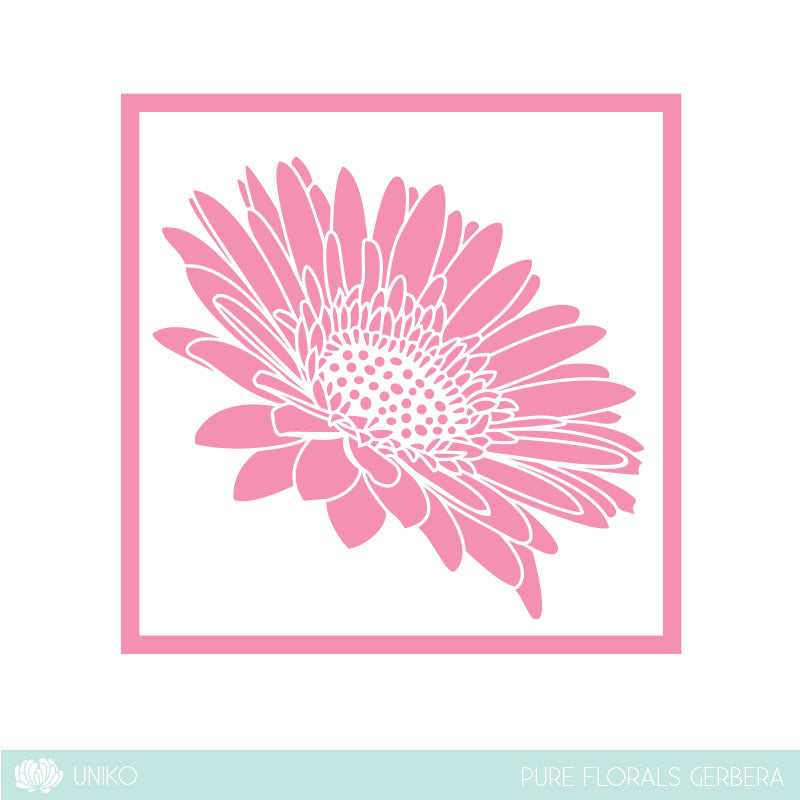 Stencil - Pure Florals Gerbera